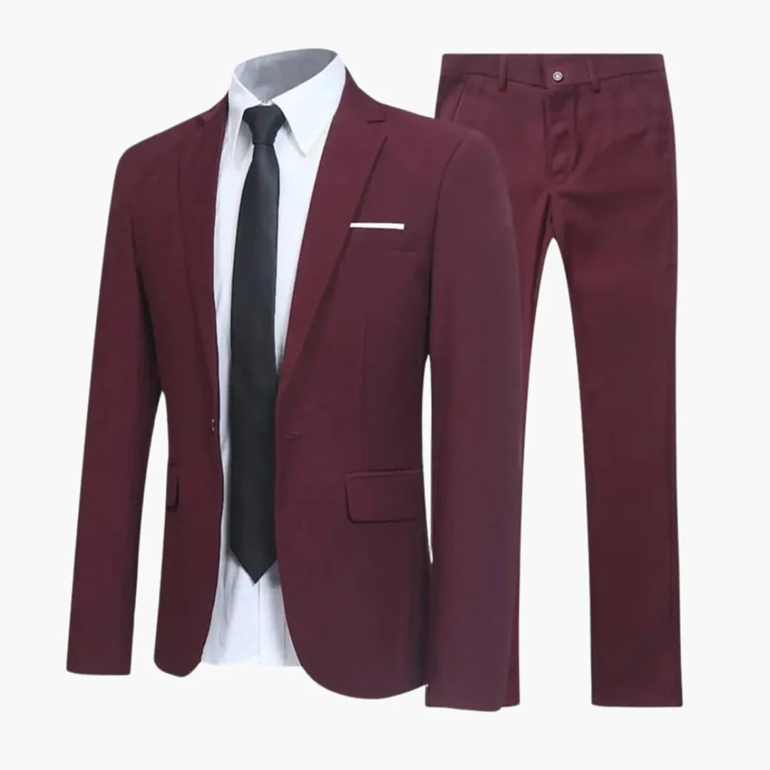 2-teiliges Anzug Set - Slim Fit Herrenanzug für Business Look - Image 6