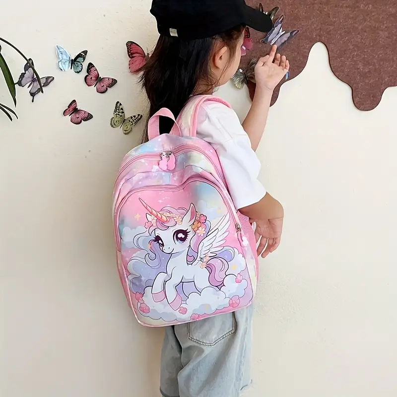 2025 Prinzessinnen-Rucksack für Mädchen – Leichte, faltbare Tasche mit süßem Wolken-Design - Image 2