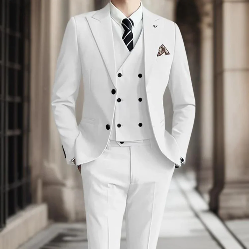 3-teiliger Slim Fit Hochzeitsgastanzug Für Herren | Elegant - Image 5
