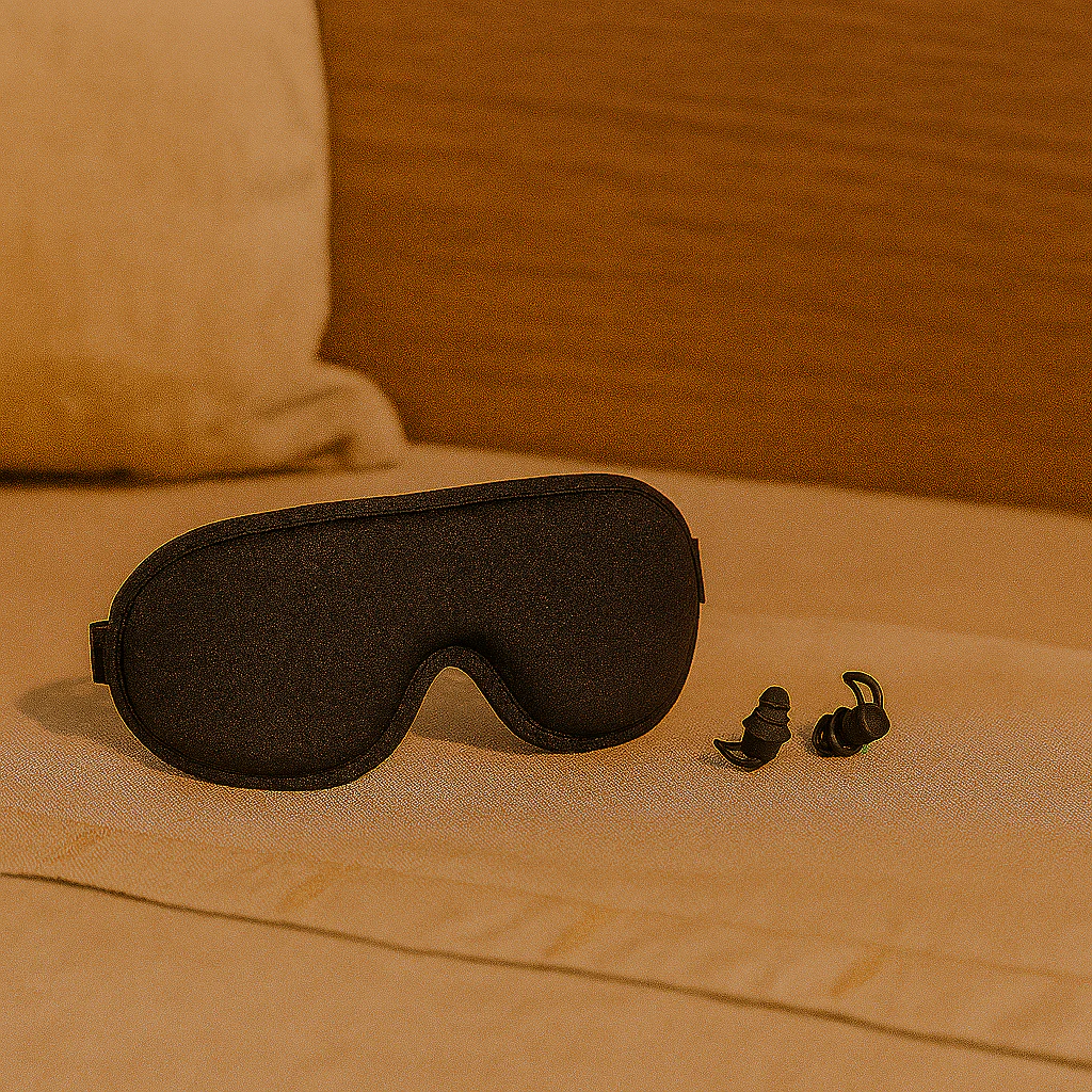 3D Schlafmaske & Ohrstöpsel-Set – Verstellbare Augenabdeckung für Reisen & die Nacht - Image 2