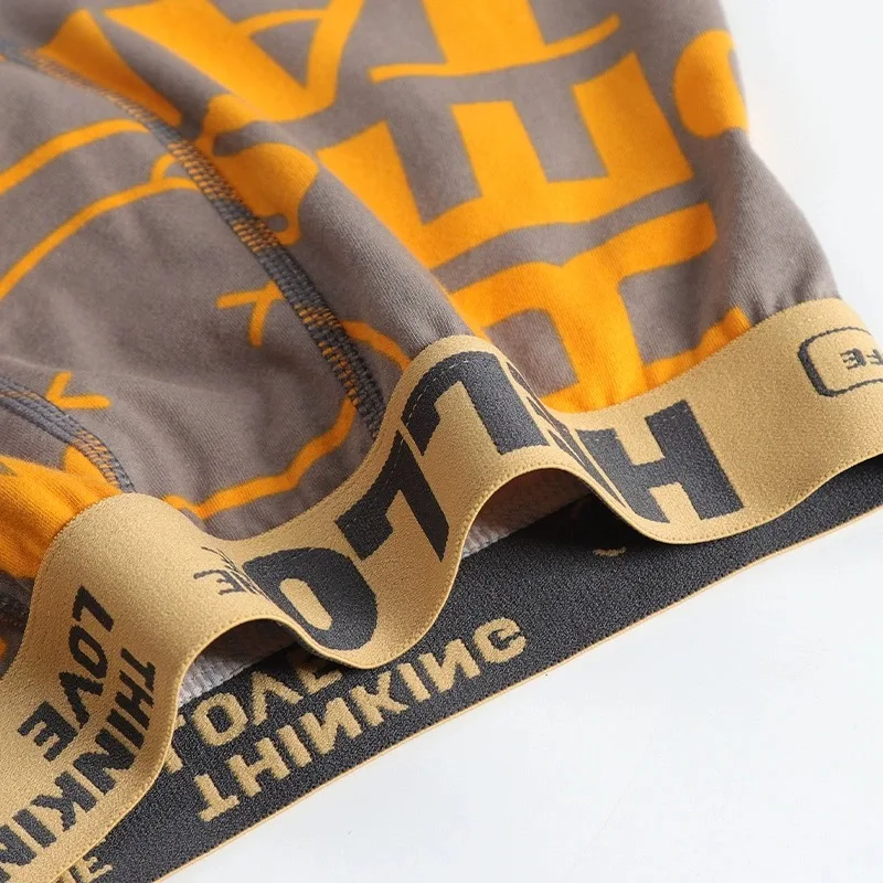 3Stück Bequeme bedruckte Herrenunterwäsche Boxershorts - Image 4