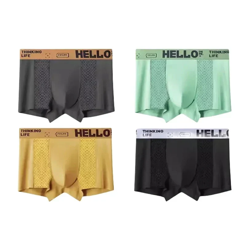 3Stück Herren Unterwäsche Atmungsaktive Mesh Unterhosen - Image 4