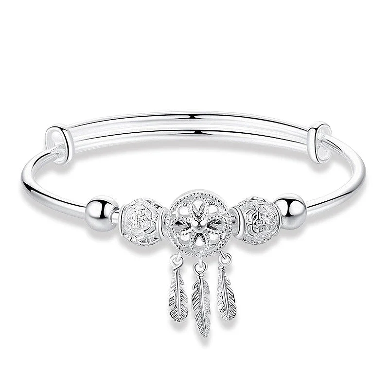 925 Silber Verstellbares Traumfänger-Armband - Image 5