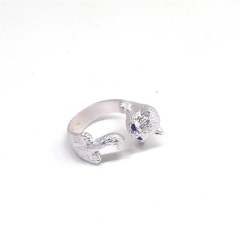925 Sterling Silber Verstellbarer Kitty Ring - Image 4