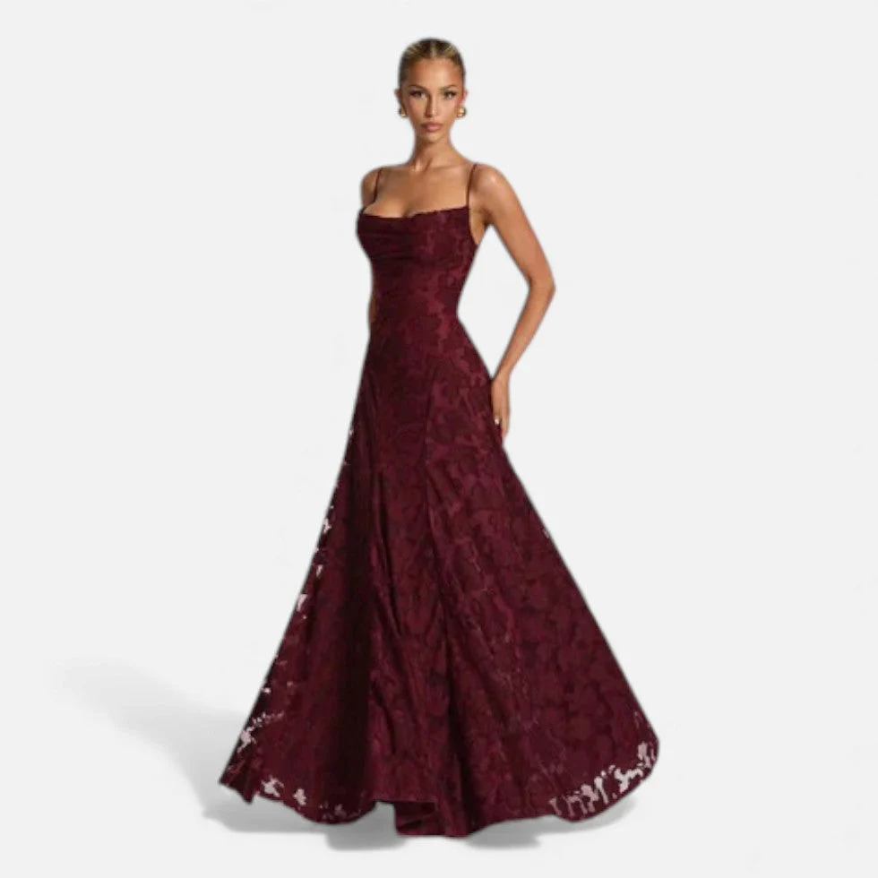 Abendkleid Damen mit ausgestellter Silhouette - Image 13