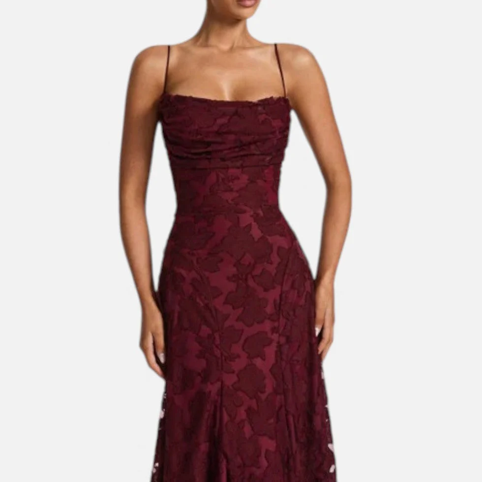 Abendkleid Damen mit ausgestellter Silhouette - Image 2