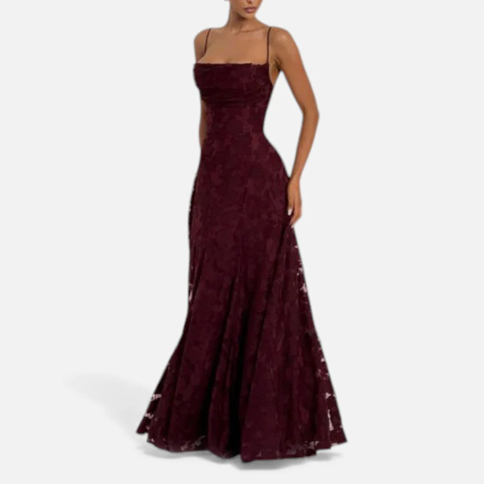 Abendkleid Damen mit ausgestellter Silhouette - Image 3