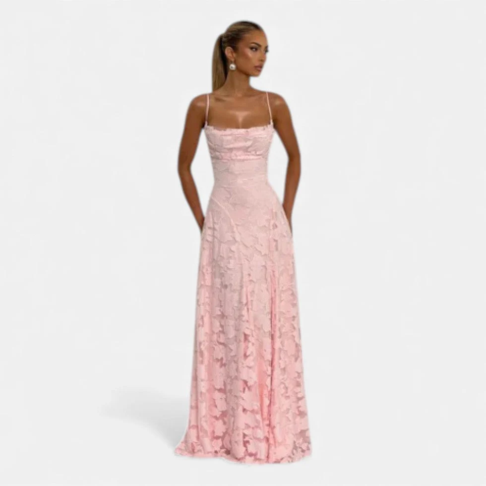 Abendkleid Damen mit ausgestellter Silhouette - Image 4