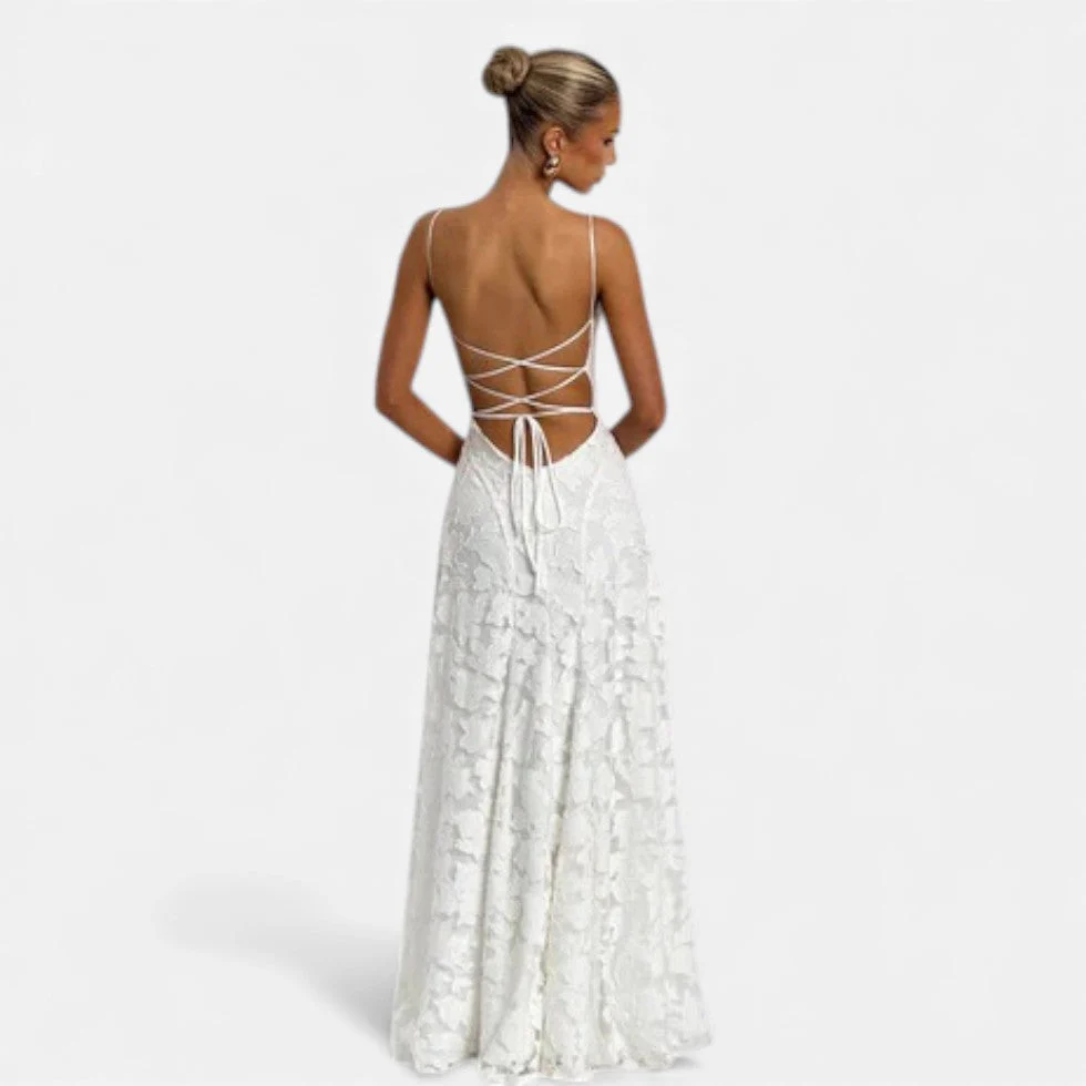 Abendkleid Damen mit ausgestellter Silhouette - Image 9