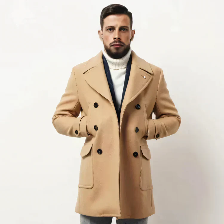 Adam - warme herrenjacke mit seitentaschen und jackenkragen - Image 7