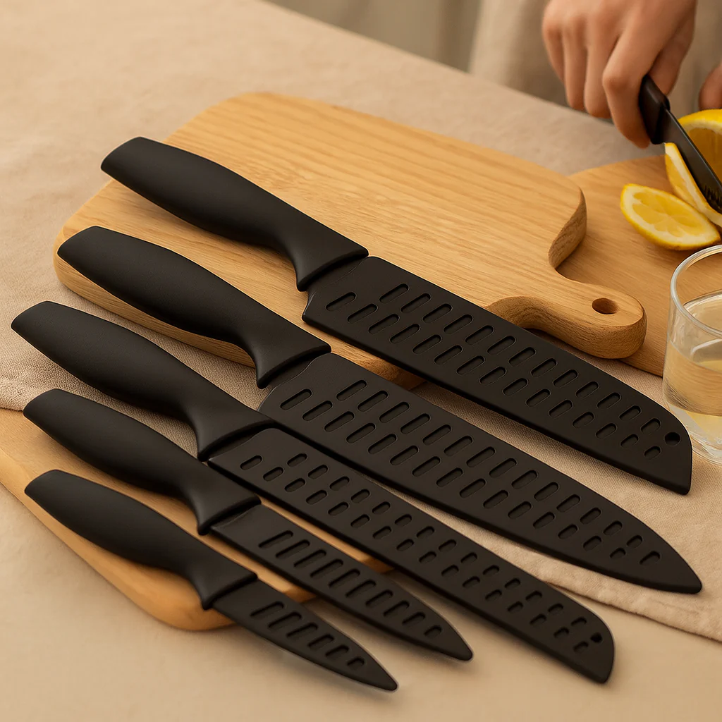 Adrian | Edelstahl-Küchenmesserset mit Block - Image 2