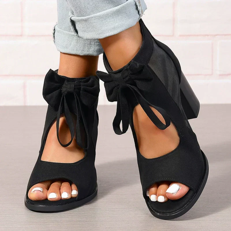 ADRIANA | Damen Sandalen Schleife - Image 6
