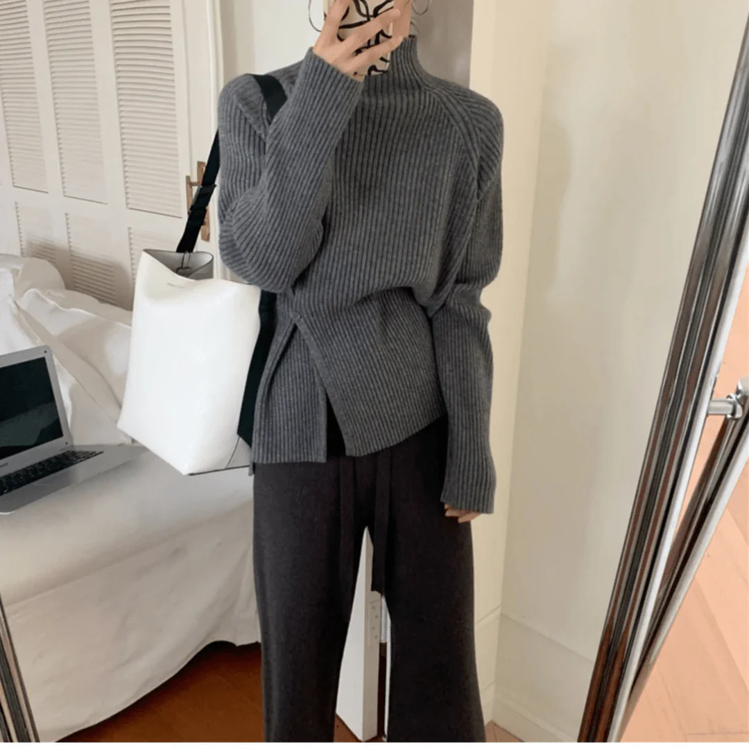 Aella Gerippter Rollkragenpullover - Image 2