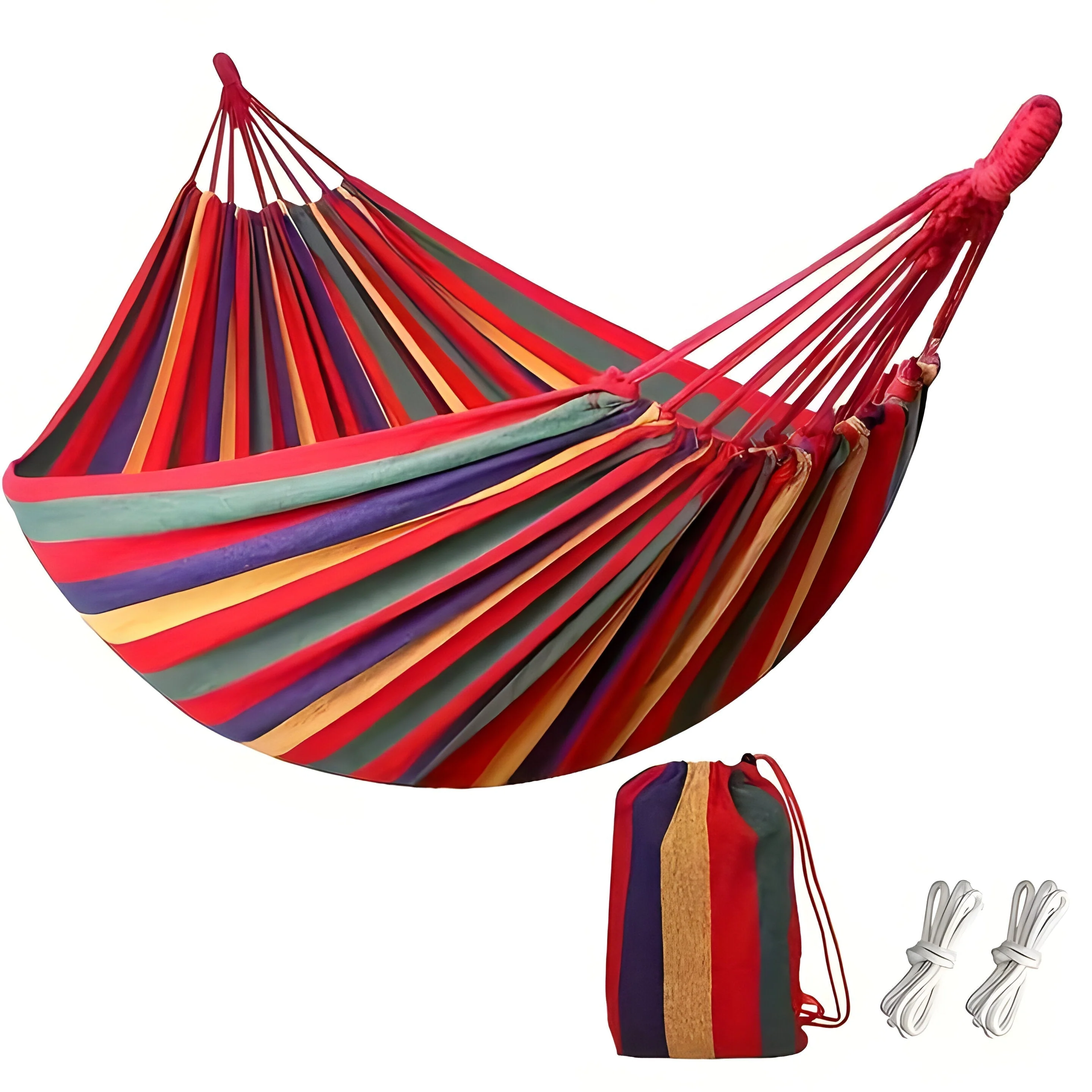 AeroNest – Gestreiftes Hängemattengestell mit atmungsaktivem Open-Weave-Muster - Image 5
