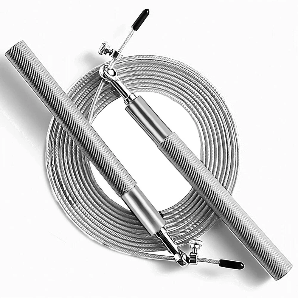 AeroSpin 360 Springseil – Verstellbares Stahlseil-Springseil mit Aluminiumgriff - Image 6