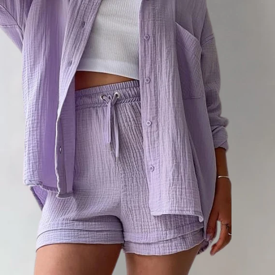 AGATHE - WEITES SHIRT UND SHORTS SET - Image 10