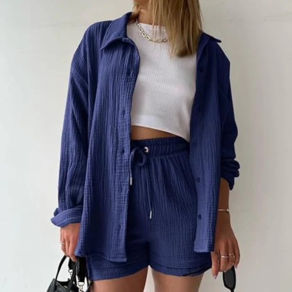 AGATHE - WEITES SHIRT UND SHORTS SET - Image 11