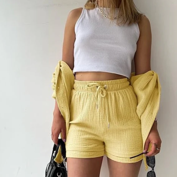 AGATHE - WEITES SHIRT UND SHORTS SET - Image 12
