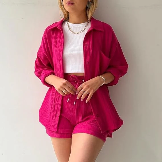 AGATHE - WEITES SHIRT UND SHORTS SET - Image 2