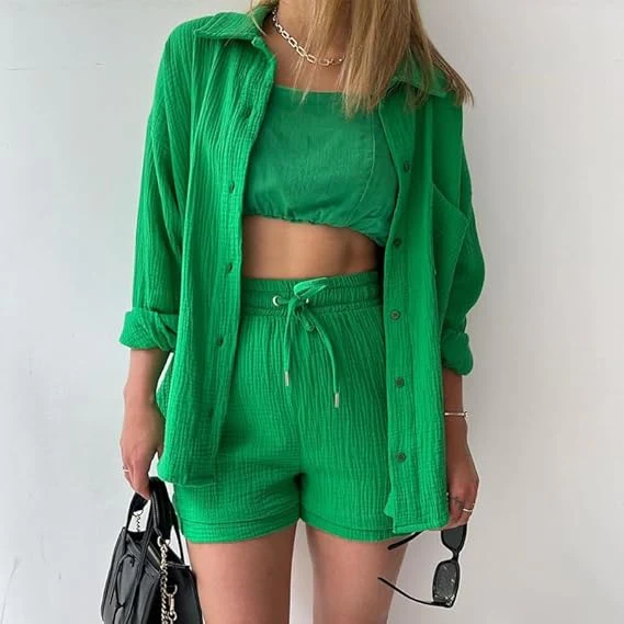 AGATHE - WEITES SHIRT UND SHORTS SET - Image 7