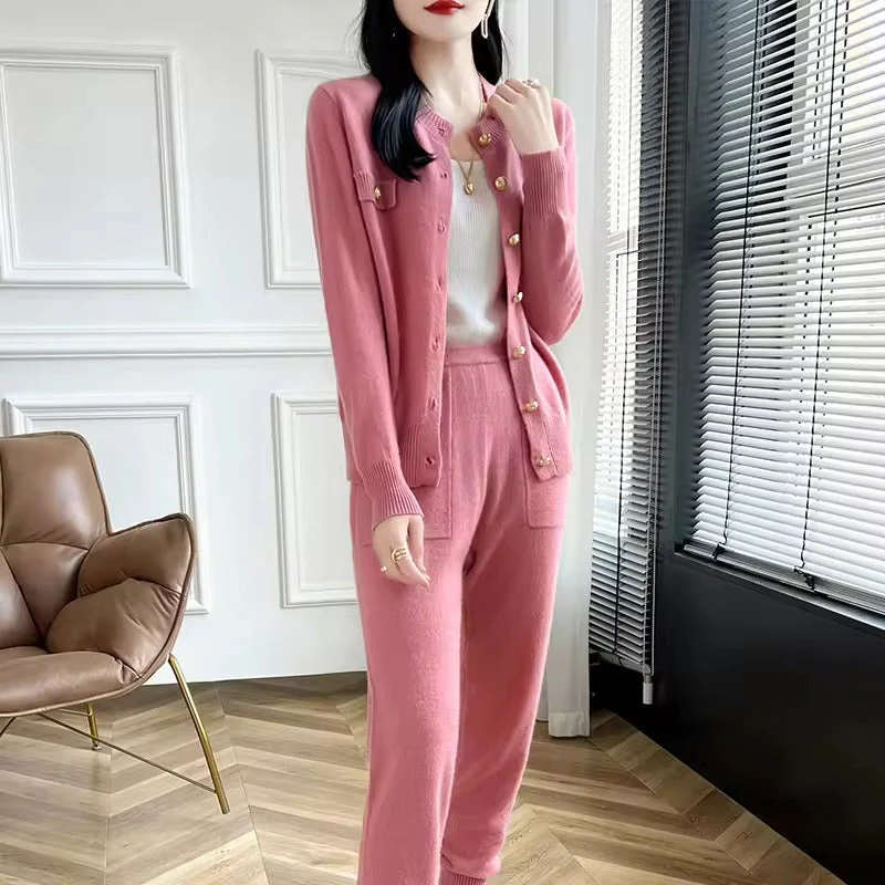 AGNA - SET AUS STRICKJACKE UND ELEGANTER HOSE - Image 2
