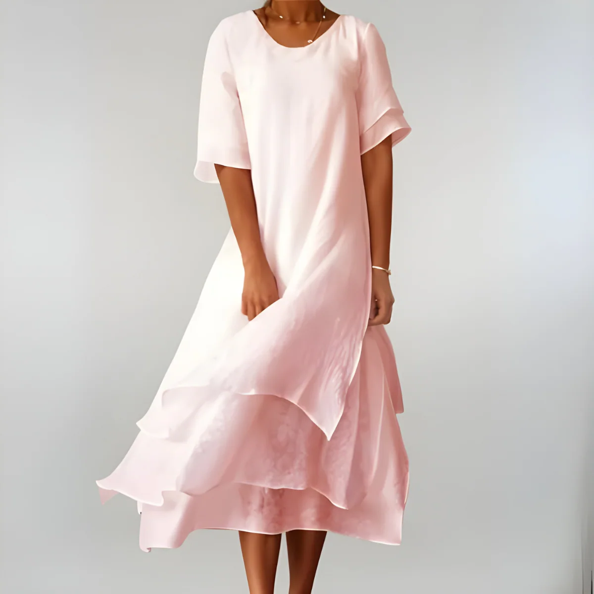 Agnès | Leichte und elegante Baumwolllange Kleid - Image 2