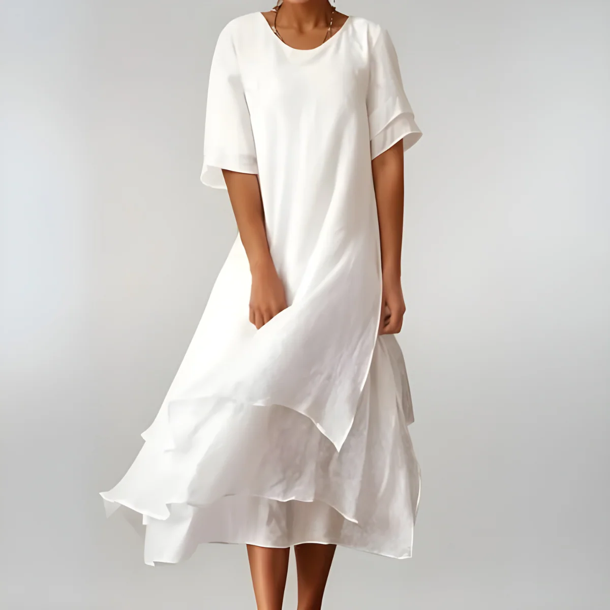 Agnès | Leichte und elegante Baumwolllange Robe