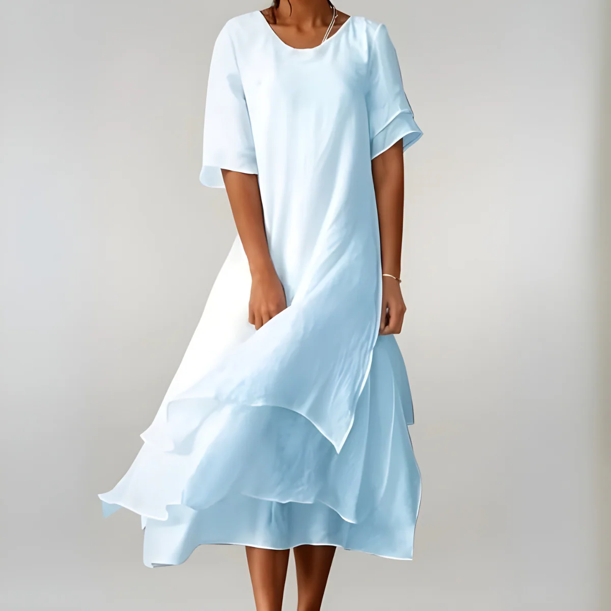 Agnès | Leichte und elegante Baumwolllange Robe - Image 4