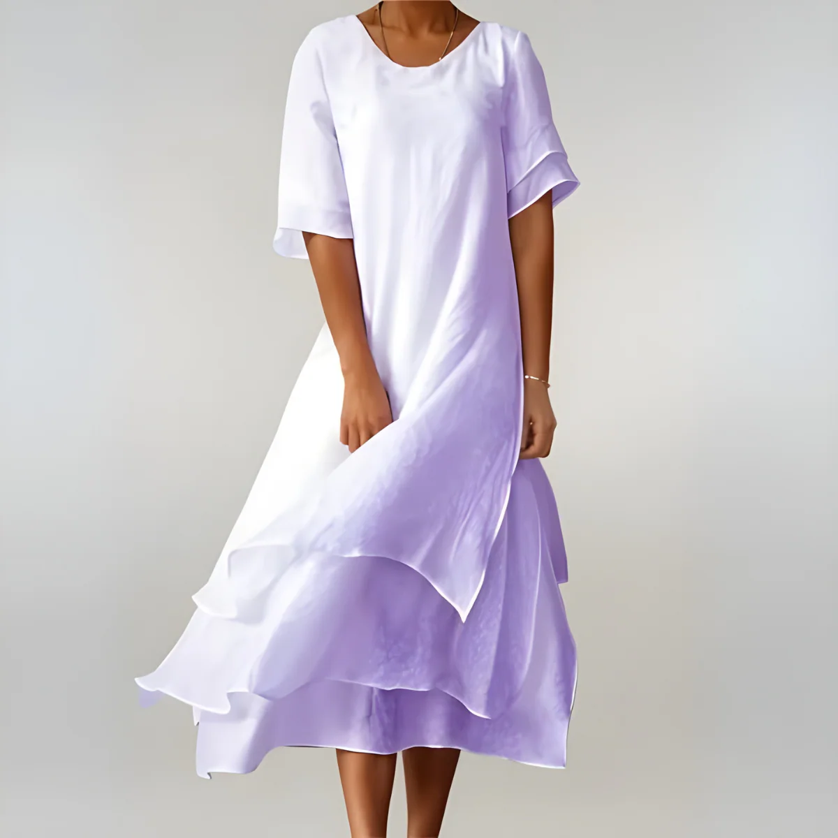 Agnès | Leichte und elegante Baumwolllange Robe - Image 5