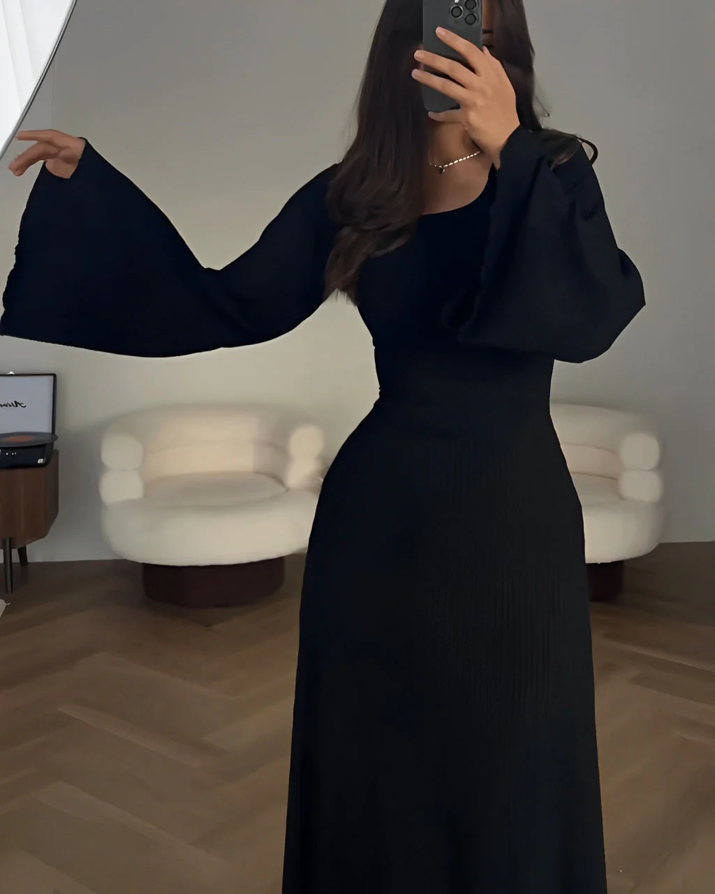 Aiah - Elegante Strick-Maxi-Kleid - Image 9
