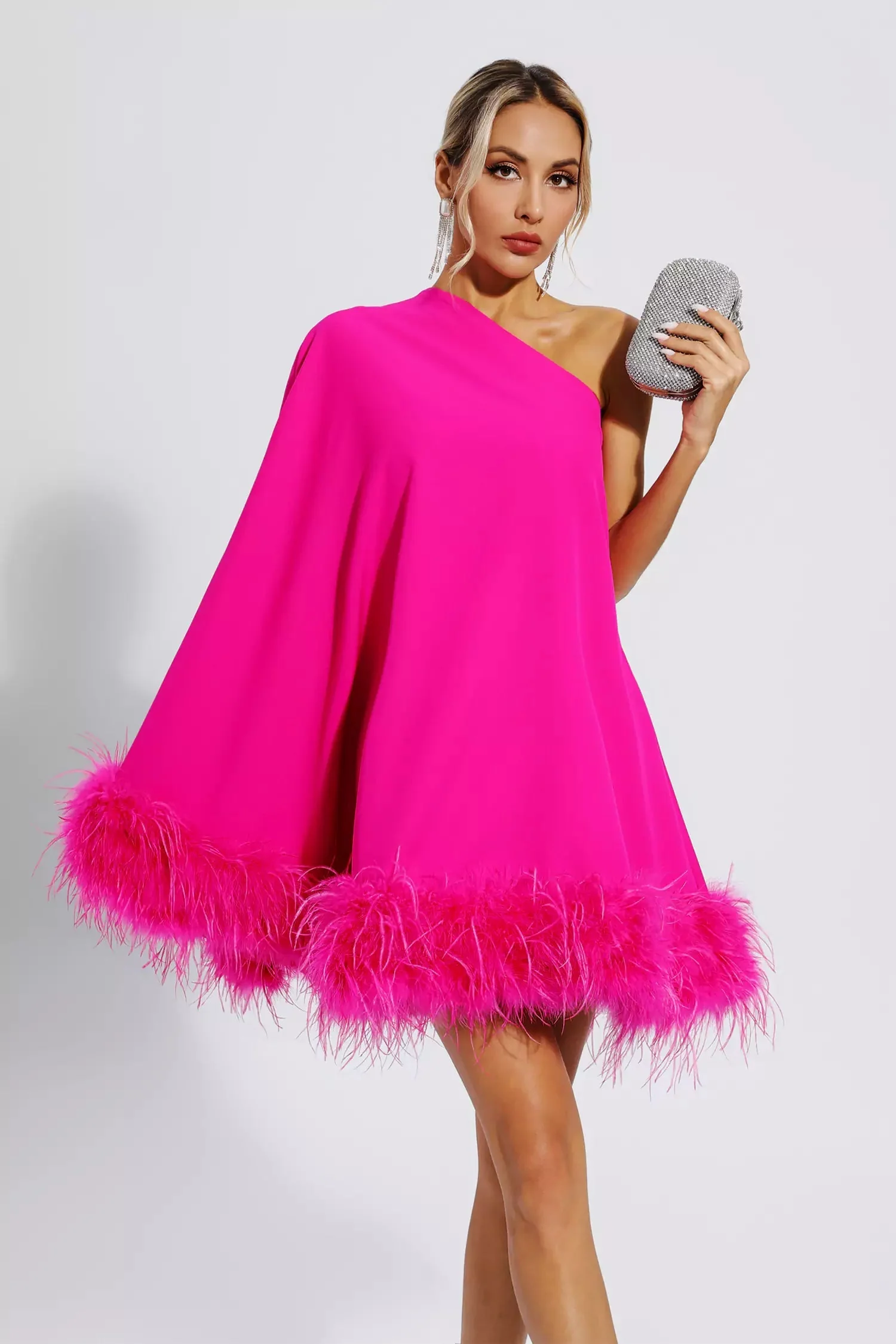 Ailani | Festliches Minikleid mit Federn - Image 5