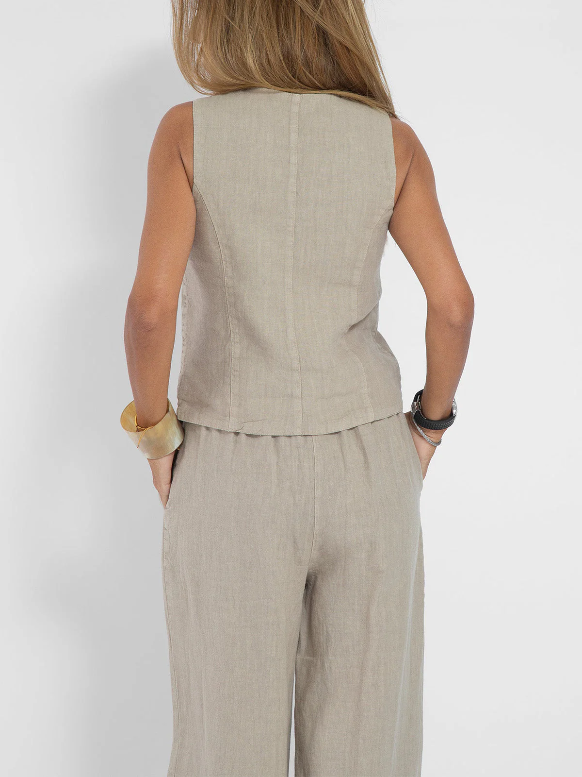 Aira™ - Knopfmantel & Weite-Hosen Set - Image 7