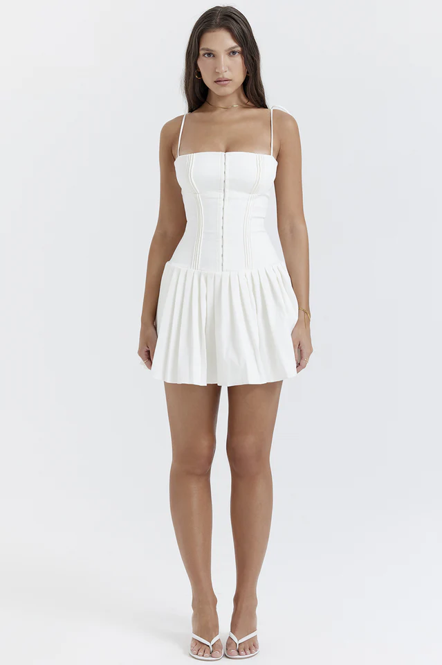 Alba | Plissiertes Korsett-Kleid