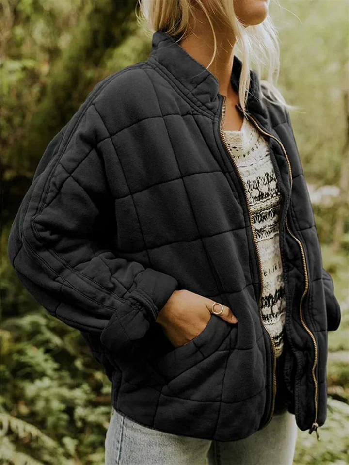 Alena - lockere jacke aus dicker baumwolle - Image 4