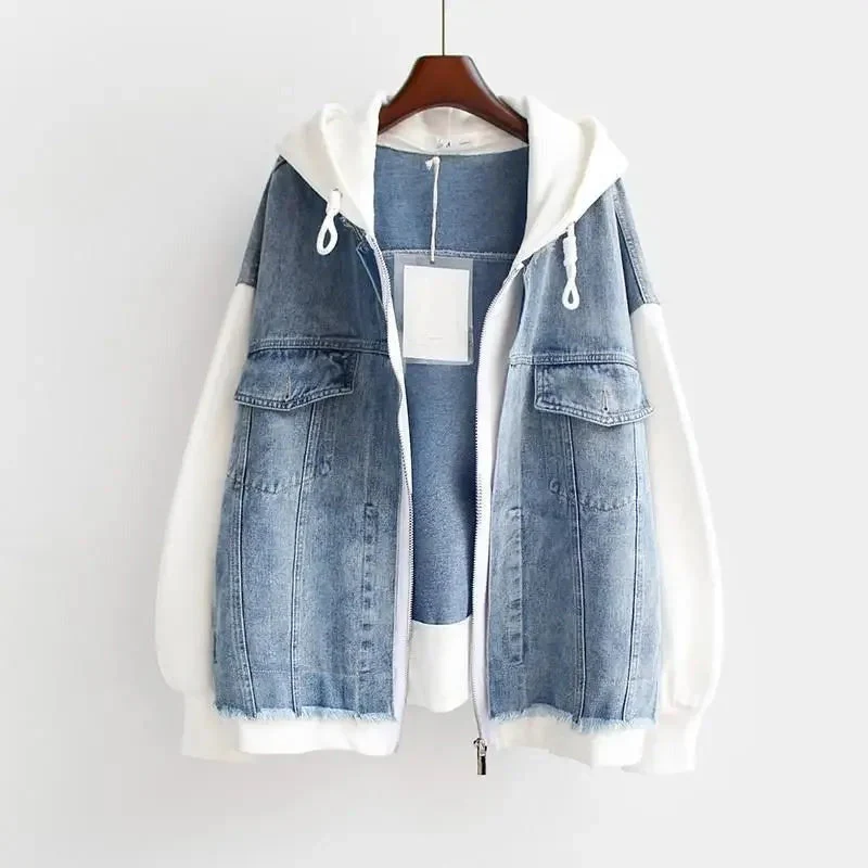 ALESSIA - OVERSIZE-HOODIE MIT JEANSJACKE KOMBINIERT - Image 4