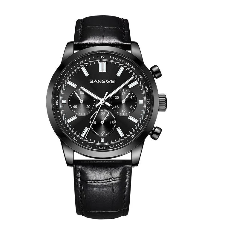 Alfred® | Militär Sport Casual Leder Quarz Uhr - Image 11