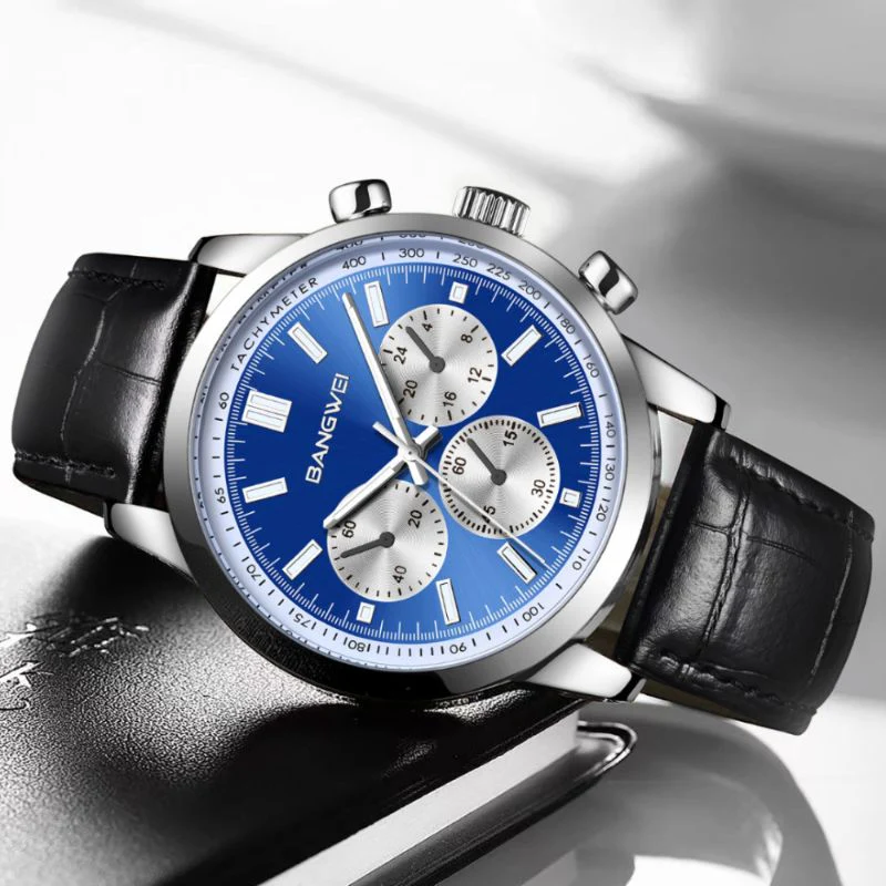 Alfred® | Militär Sport Casual Leder Quarz Uhr - Image 13