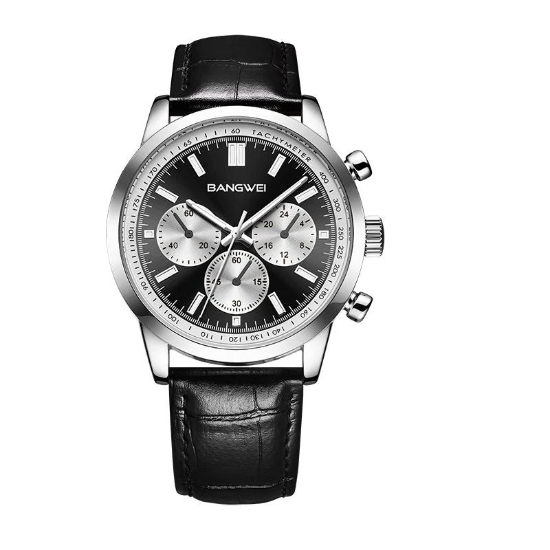 Alfred® | Militär Sport Casual Leder Quarz Uhr - Image 16