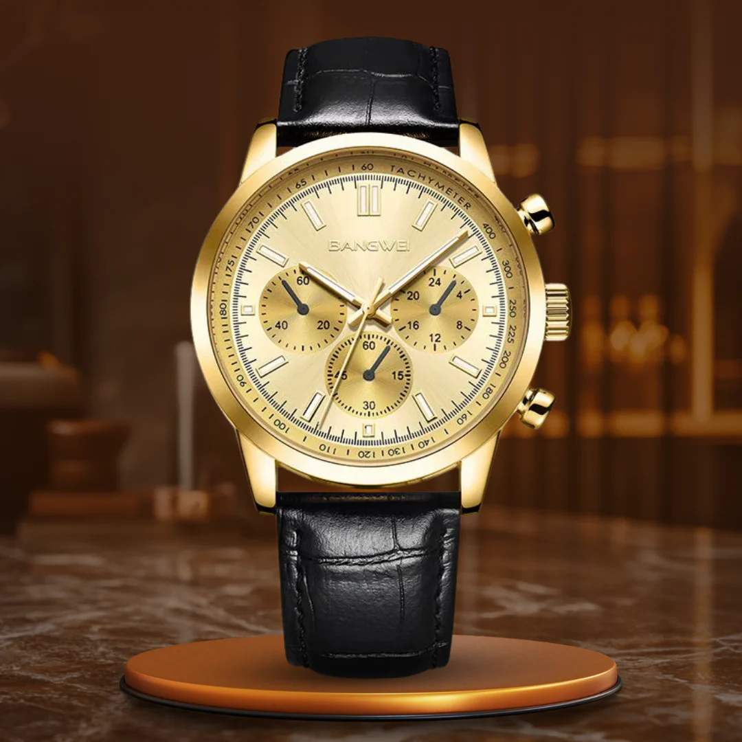 Alfred® | Militär Sport Casual Leder Quarz Uhr - Image 17