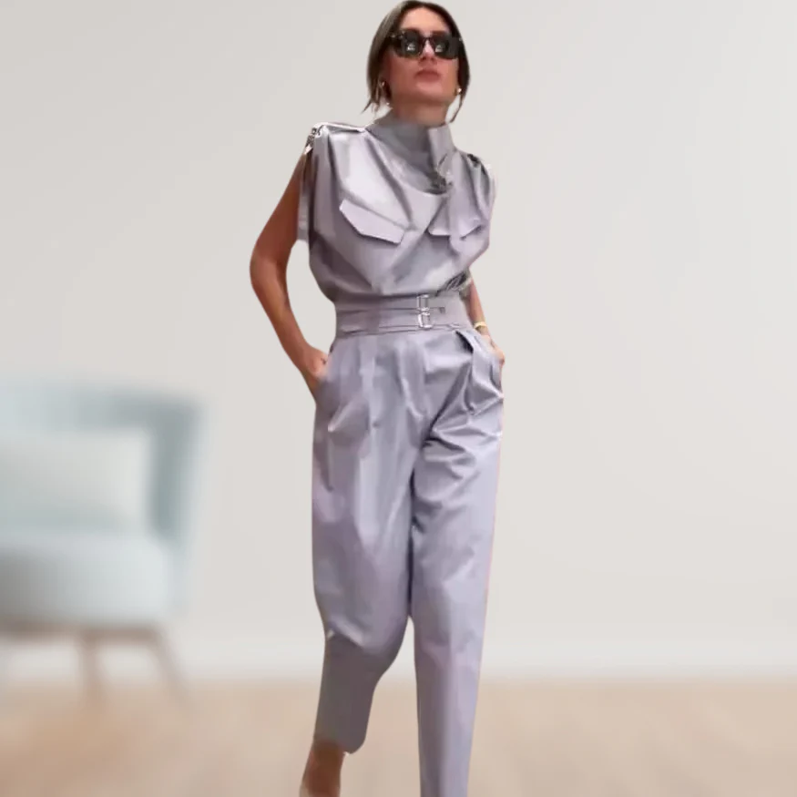 Alicia | Figurschmeichelndes Design mit dekorativem Gürtel Frauenset - Image 3