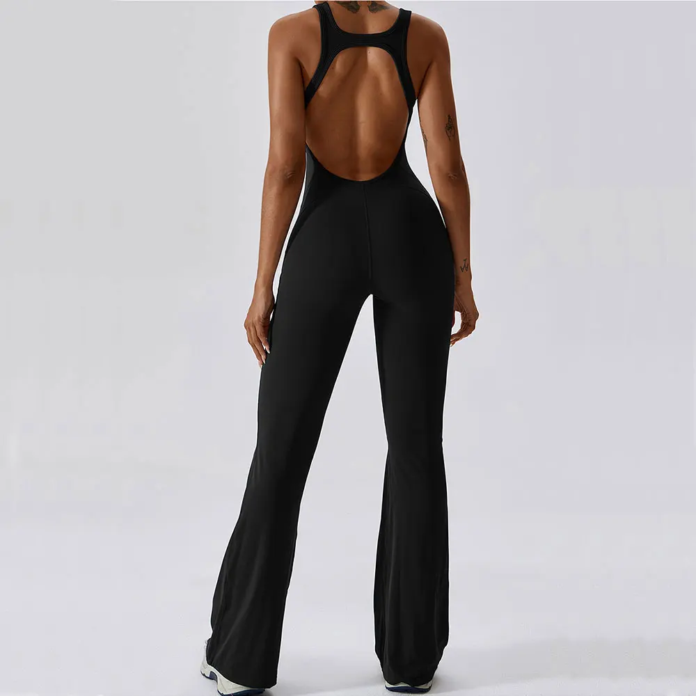 Alira | Yoga Einteiler Mit Figurbetontem Design & Flare-Bein - Image 2