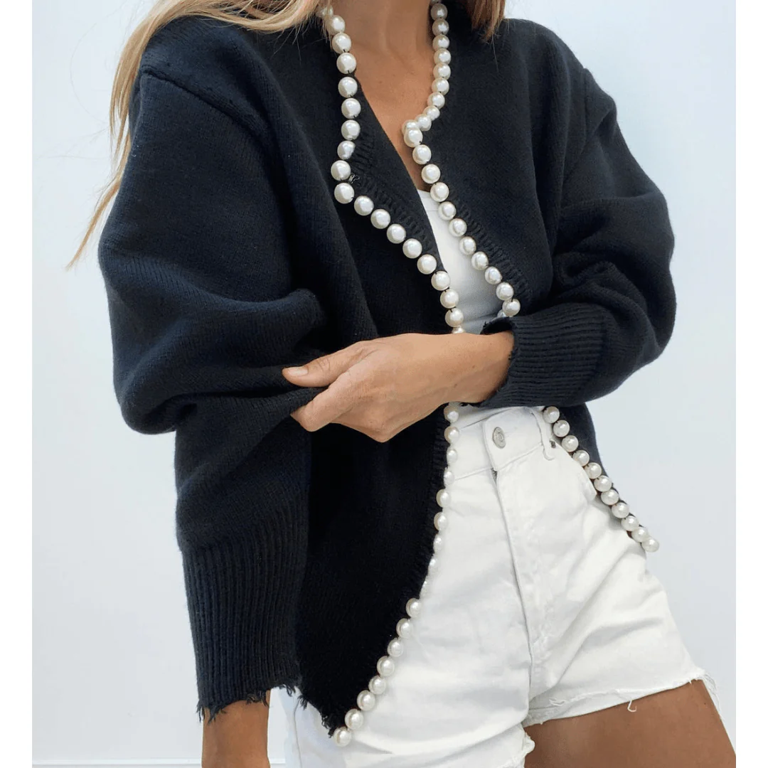 Ally Strickjacke mit Perlenbesatz - Image 2