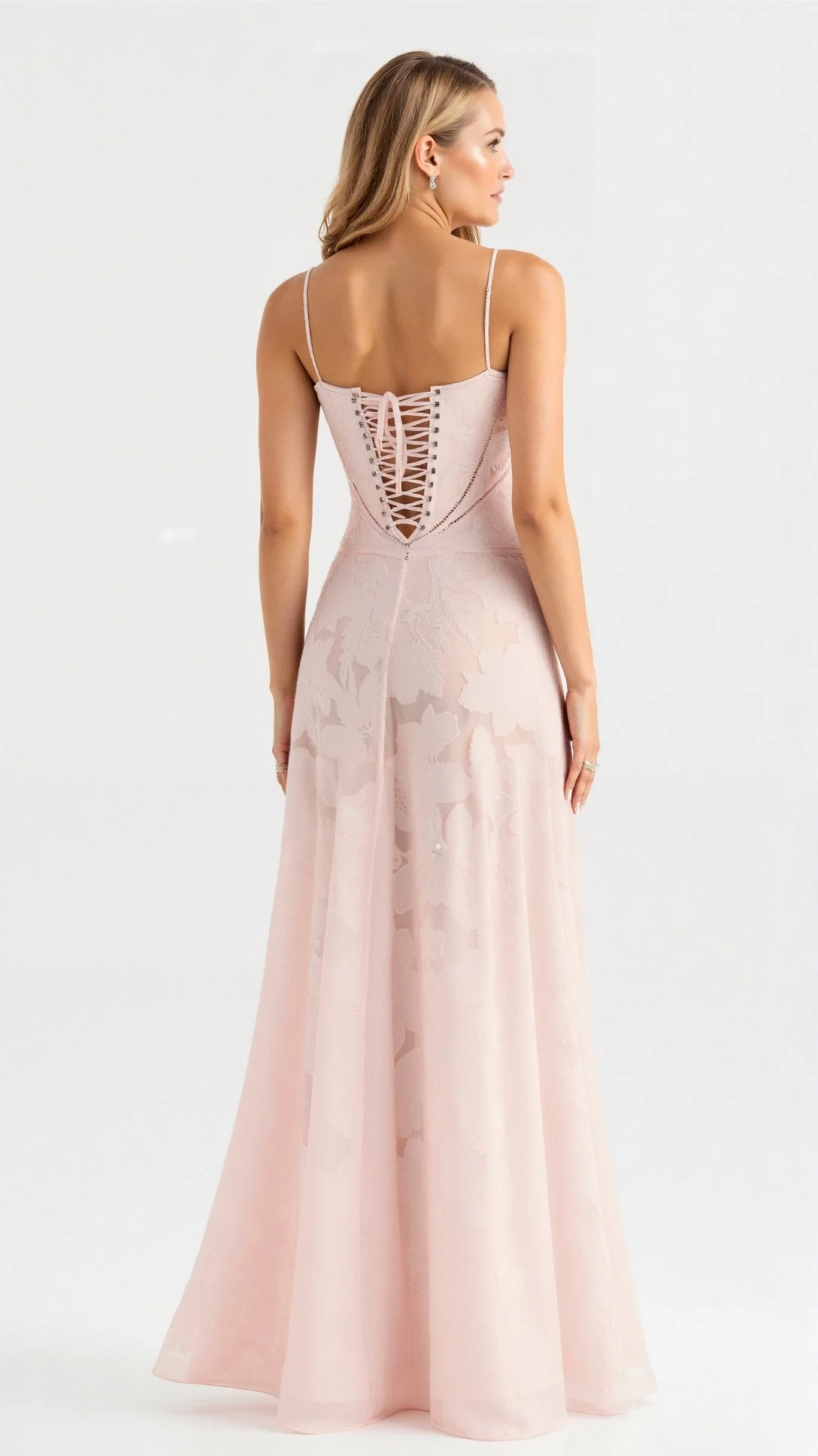 Alma | Langes Kleid mit Schnürrücken