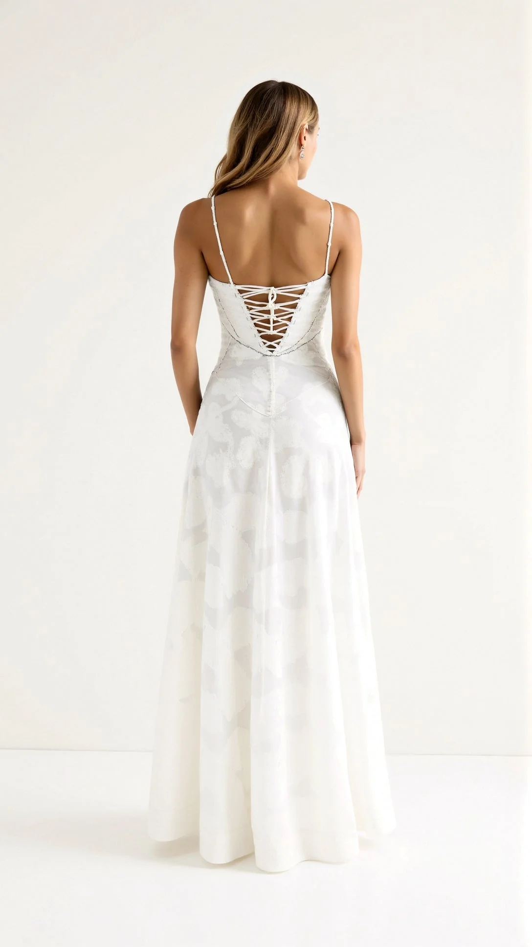 Alma | Langes Kleid mit Schnürrücken - Image 2