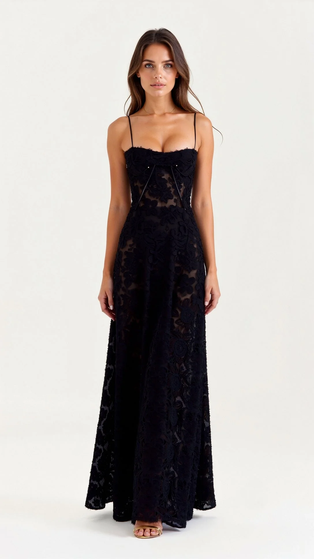 Alma | Langes Kleid mit Schnürrücken - Image 5