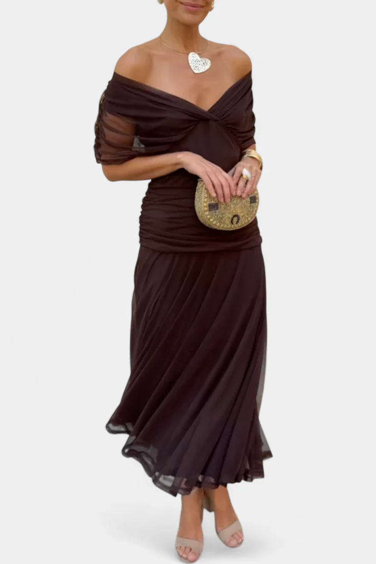 Alondra Maxikleid mit kreativem Blumenprint und V-Ausschnitt - Image 5