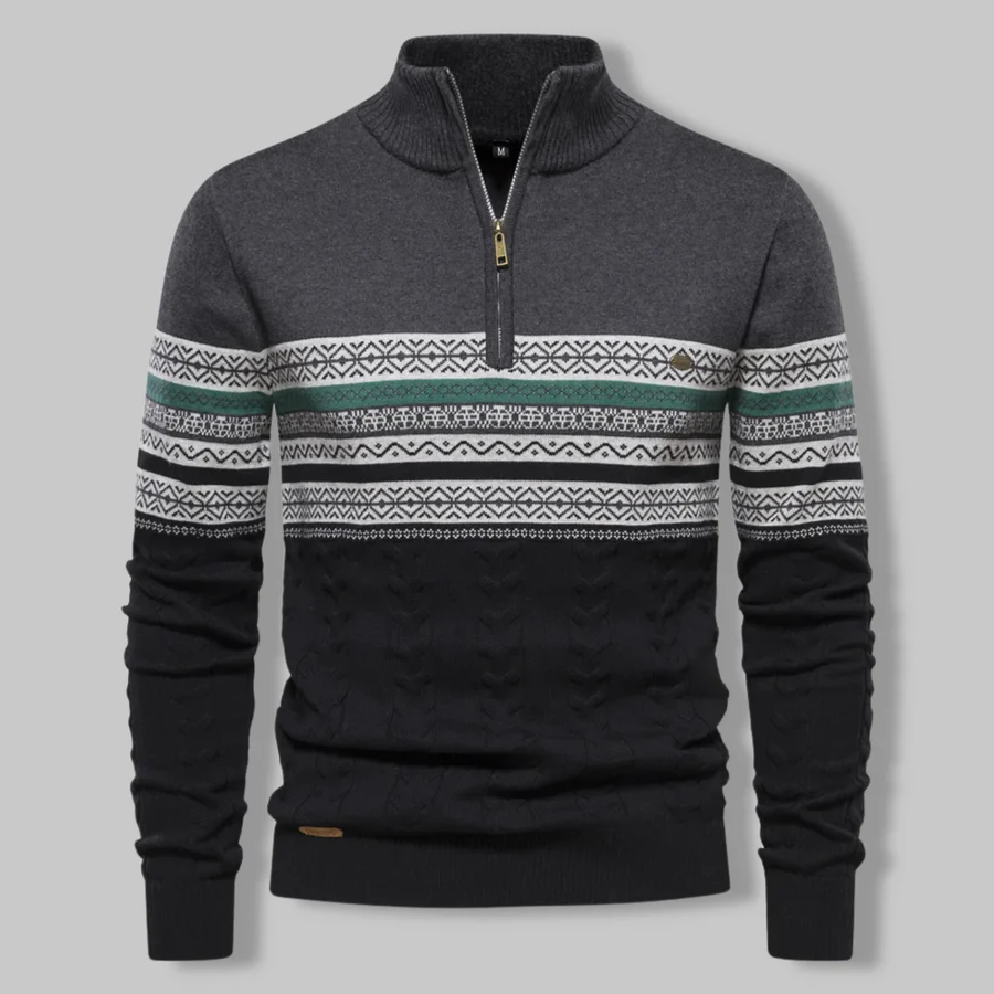 Alpina-pullover mit reißverschluss - Image 4