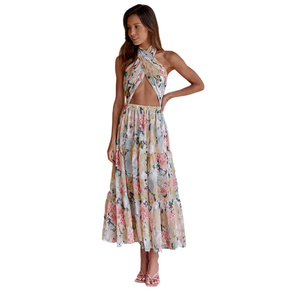 Alyssa - Wunderschönes Maxikleid mit Blumenmuster - Image 2