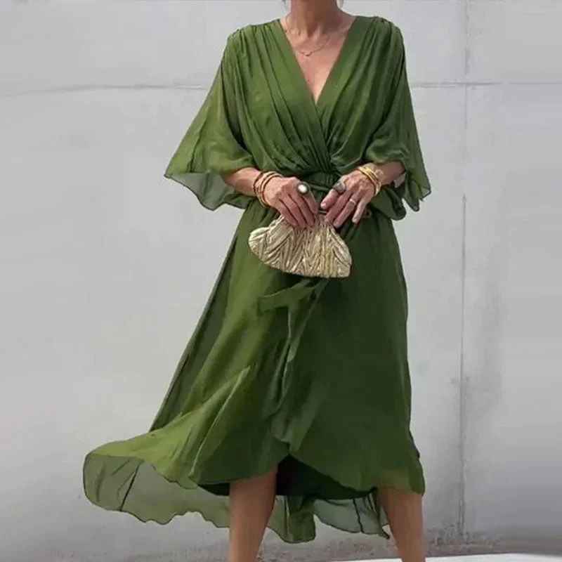 Amanda - Elegantes Kleid mit V-Ausschnitt - Image 2