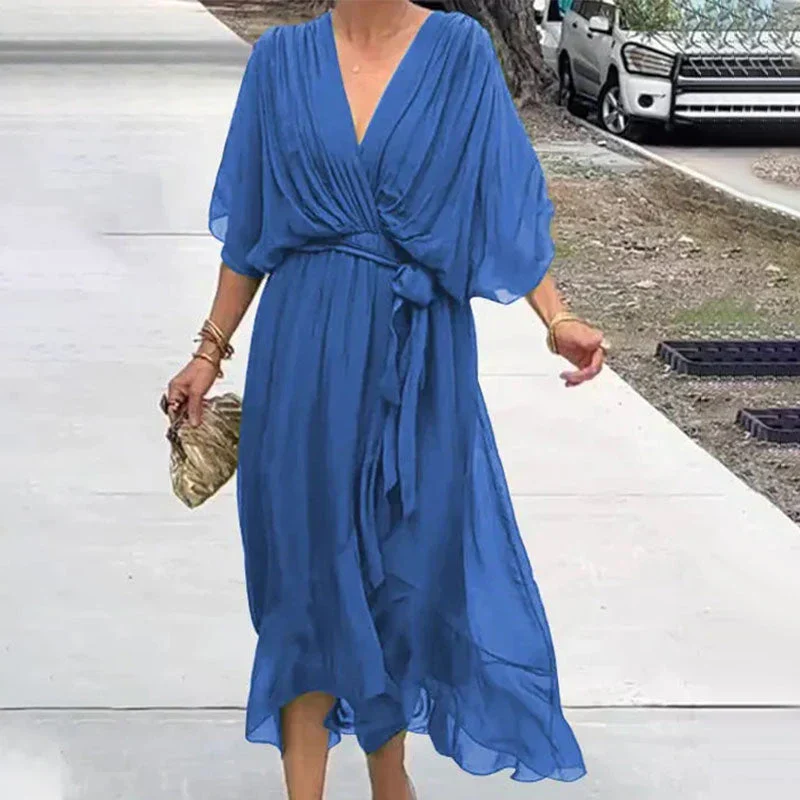 Amanda - Elegantes Kleid mit V-Ausschnitt - Image 3